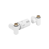 Zestaw termostatyczny Hybrid Valve Invest, biały lewy