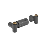 Zestaw termostatyczny Hybrid Valve Invest, grafit lewy