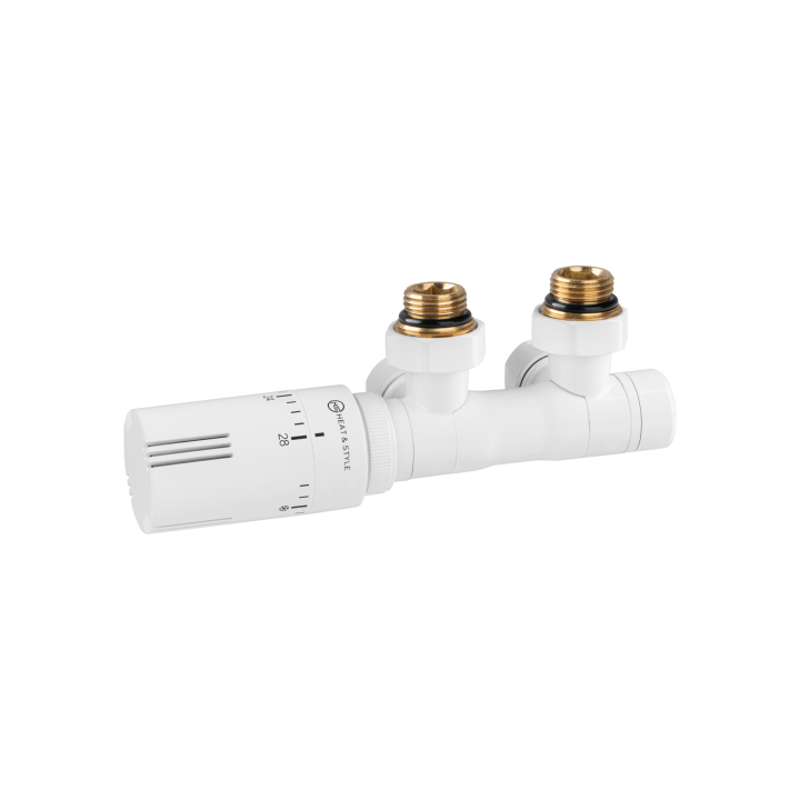 Zawór termostatyczny zespolony MULTIFLOW INVEST, biały uniwersalny