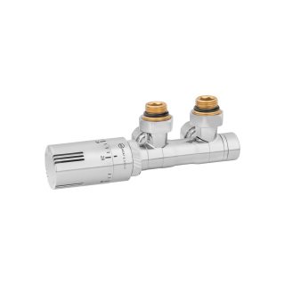 Zawór termostatyczny zespolony MULTIFLOW INVEST, chrom uniwersalny