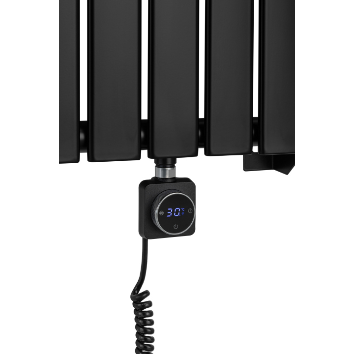 Grzejnik dekoracyjny elektryczny Ultra Slim US1 1600x476 czarny