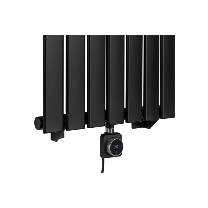 Grzejnik dekoracyjny elektryczny Ultra Slim US1 1600x476 czarny