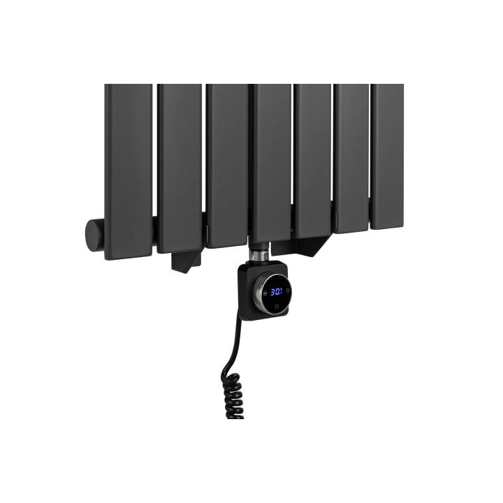 Grzejnik dekoracyjny elektryczny Ultra Slim US1 1600x476 grafit