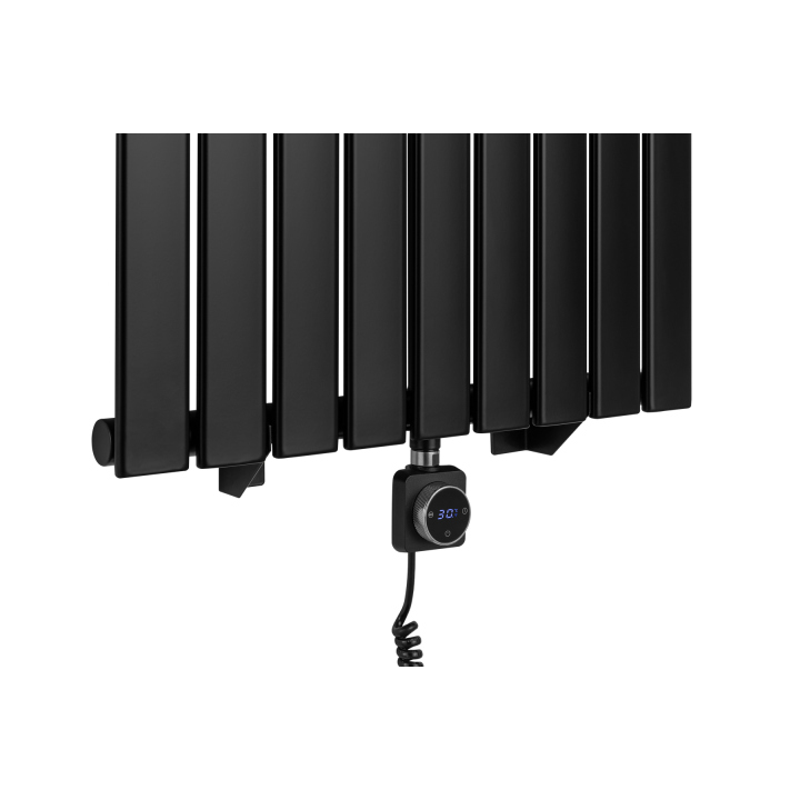 Grzejnik dekoracyjny elektryczny Ultra Slim US1 1600x612 czarny