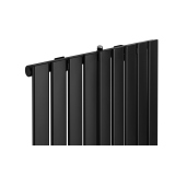 Grzejnik dekoracyjny elektryczny Ultra Slim US1 1600x612 czarny