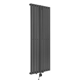 Grzejnik dekoracyjny elektryczny Ultra Slim US1 1600x612 grafit