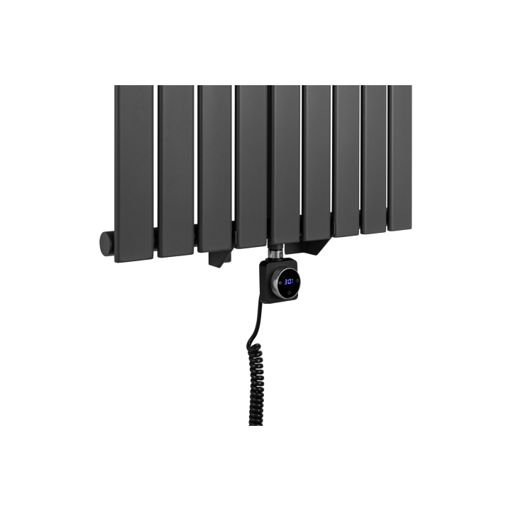 Grzejnik dekoracyjny elektryczny Ultra Slim US1 1600x612 grafit