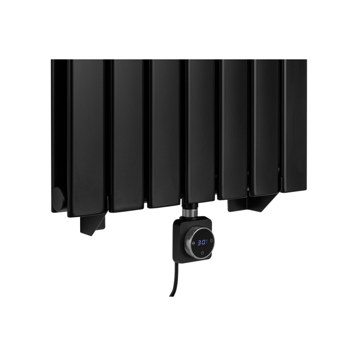 Grzejnik dekoracyjny elektryczny Ultra Slim US2 1600x476 czarny