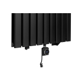 Grzejnik dekoracyjny elektryczny Ultra Slim US2 1600x612 czarny