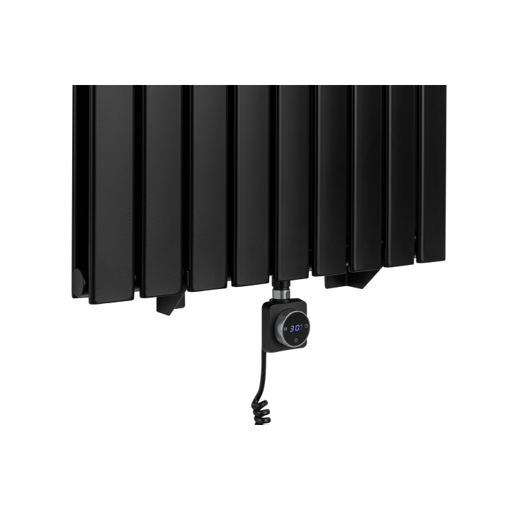 Grzejnik dekoracyjny elektryczny Ultra Slim US2 1600x612 czarny