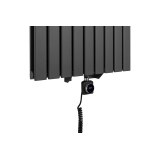 Grzejnik dekoracyjny elektryczny Ultra Slim US2 1600x612 grafit