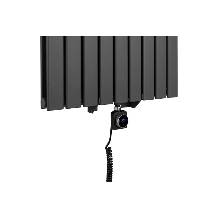 Grzejnik dekoracyjny elektryczny Ultra Slim US2 1600x612 grafit