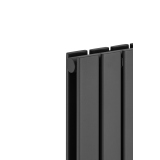 Grzejnik dekoracyjny elektryczny Ultra Slim US2 1600x612 grafit