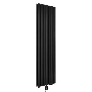 Grzejnik dekoracyjny elektryczny Ultra Slim US2 1600x476 czarny