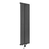 Grzejnik dekoracyjny elektryczny Ultra Slim US1 1600x476 grafit