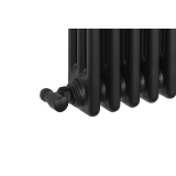 Grzejnik żeberkowy poziomy retro Column Line CL3E-575x1145-B500 czarny