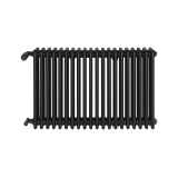 Grzejnik żeberkowy poziomy retro Column Line CL3E-575x920-B500 czarny
