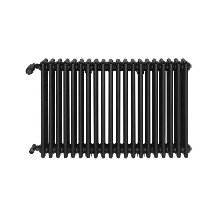 Grzejnik żeberkowy poziomy retro Column Line CL3E-575x920-B500 czarny