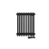 Grzejnik żeberkowy poziomy retro Column Line CL3E-575x470-B500 czarny