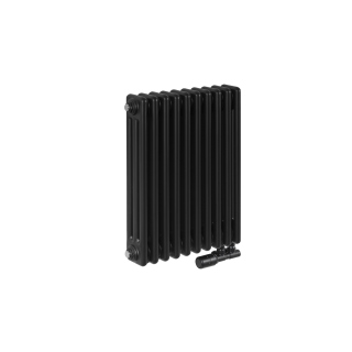 Grzejnik żeberkowy poziomy retro Column Line CL3E-575x470-B500 czarny