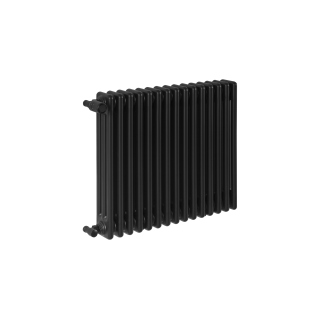 Grzejnik żeberkowy poziomy retro Column Line CL3E-575x695-B500 czarny