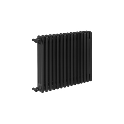 Grzejnik żeberkowy poziomy retro Column Line CL3E-575x695-B500 czarny