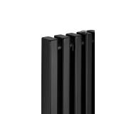 Grzejnik dekoracyjny elektryczny Concert 1600x330 czarny, grzałka z lewej strony