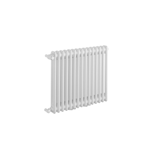 Grzejnik żeberkowy poziomy retro Column Line CL2E-575x695-B500 biały