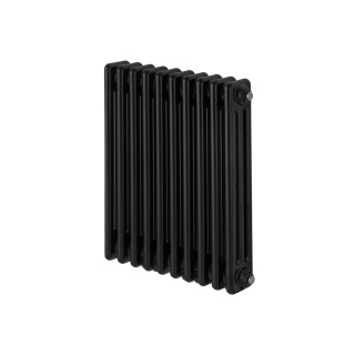 Grzejnik żeberkowy poziomy retro Column Line CL3E-575x470-D50L/P czarny
