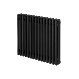 Grzejnik żeberkowy poziomy retro Column Line CL3E-575x695-D50L/P czarny