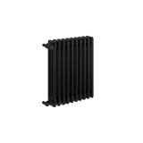 Grzejnik żeberkowy poziomy retro Column Line CL3E-575x470-B500 czarny