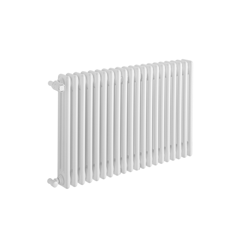 Grzejnik żeberkowy poziomy retro Column Line CL3E-575x920-B500 biały