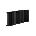 Grzejnik żeberkowy poziomy retro Column Line CL3E-575x1145-B500 czarny