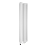 Grzejnik dekoracyjny hybrydowy CL3E 1800x470 biały SQUARE