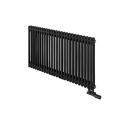 Grzejnik żeberkowy poziomy retro Column Line CL2E-575x1145-D50L/P czarny