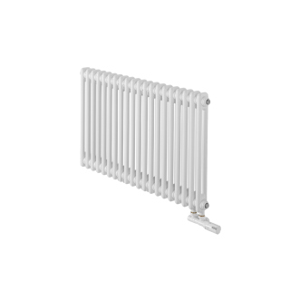 Grzejnik żeberkowy poziomy retro Column Line CL2E-575x920-D50L/P biały