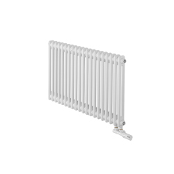 Grzejnik żeberkowy poziomy retro Column Line CL2E-575x920-D50L/P biały