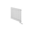Grzejnik żeberkowy poziomy retro Column Line CL2E-575x695-D50L/P biały