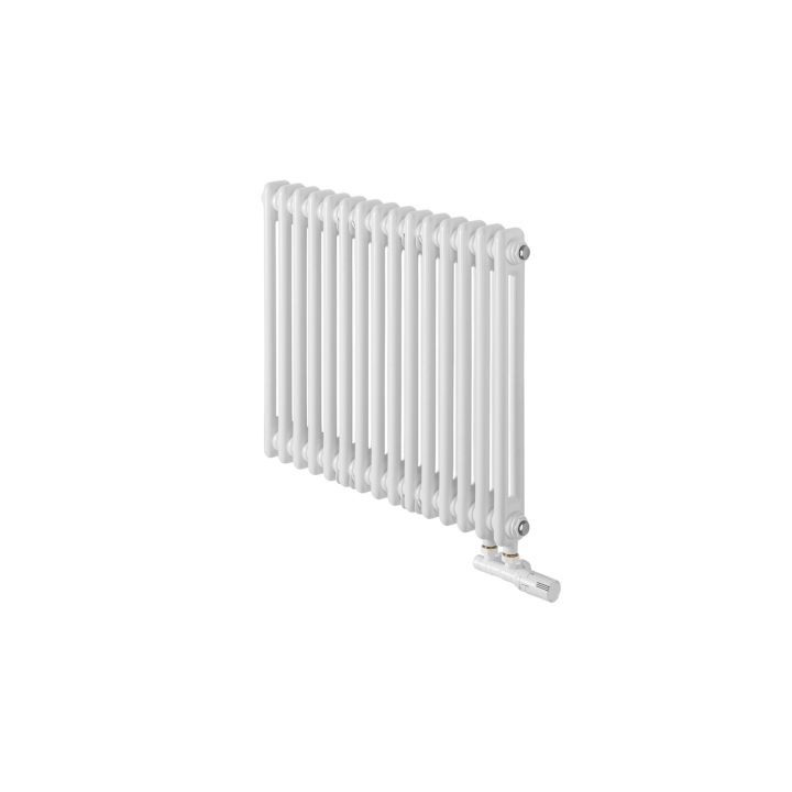 Grzejnik żeberkowy poziomy retro Column Line CL2E-575x695-D50L/P biały