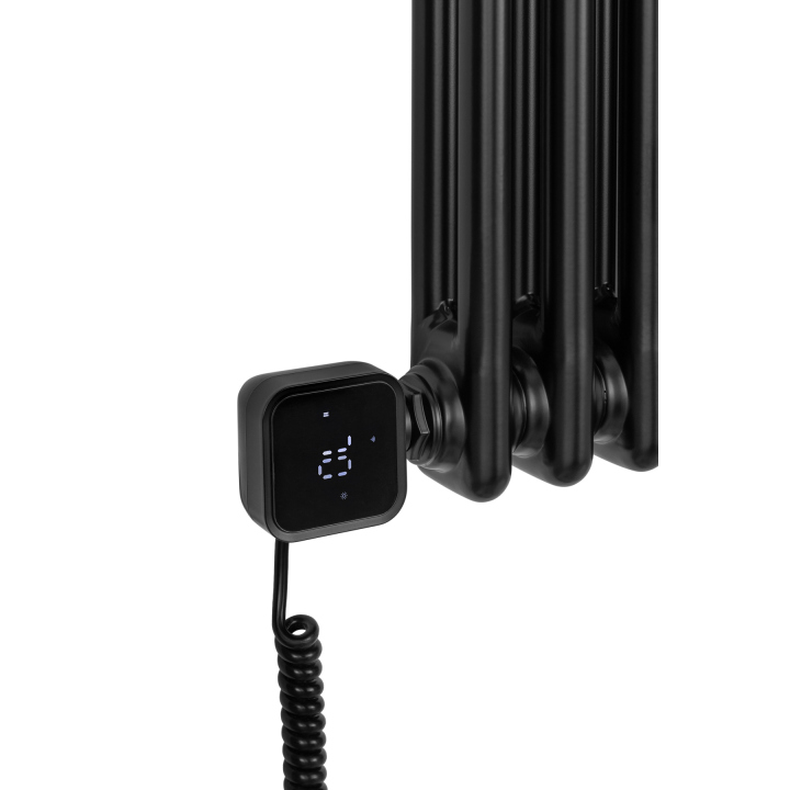 Grzejnik żeberkowy poziomy retro Column Line CL2E-575x470-D50L/P czarny