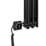 Grzejnik żeberkowy poziomy retro Column Line CL2E-575x470-D50L/P czarny