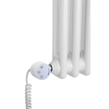 Grzejnik żeberkowy poziomy retro Column Line CL2E-575x470-D50L/P biały