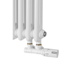 Grzejnik żeberkowy poziomy retro Column Line CL2E-575x470-D50L/P biały