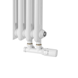 Grzejnik żeberkowy poziomy retro Column Line CL2E-575x470-D50L/P biały