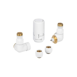 Zestaw termostatyczny Tri Axial Valve PRIME 3D, biały prawy