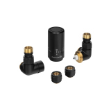 Zestaw termostatyczny Tri Axial Valve PRIME 3D, czarny prawy