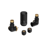 Zestaw termostatyczny Tri Axial Valve PRIME 3D, czarny lewy