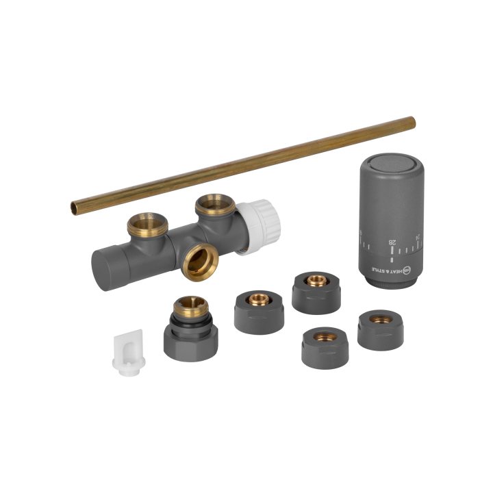 Przyłącze jednootworowe Single Pipe Valve PRIME, grafit