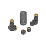 Zestaw termostatyczny Tri Axial Valve PRIME 3D, grafit lewy