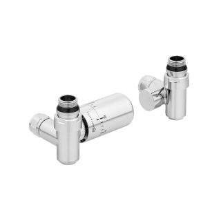 Zestaw termostatyczny Hybrid Valve PRIME, chrom lewy